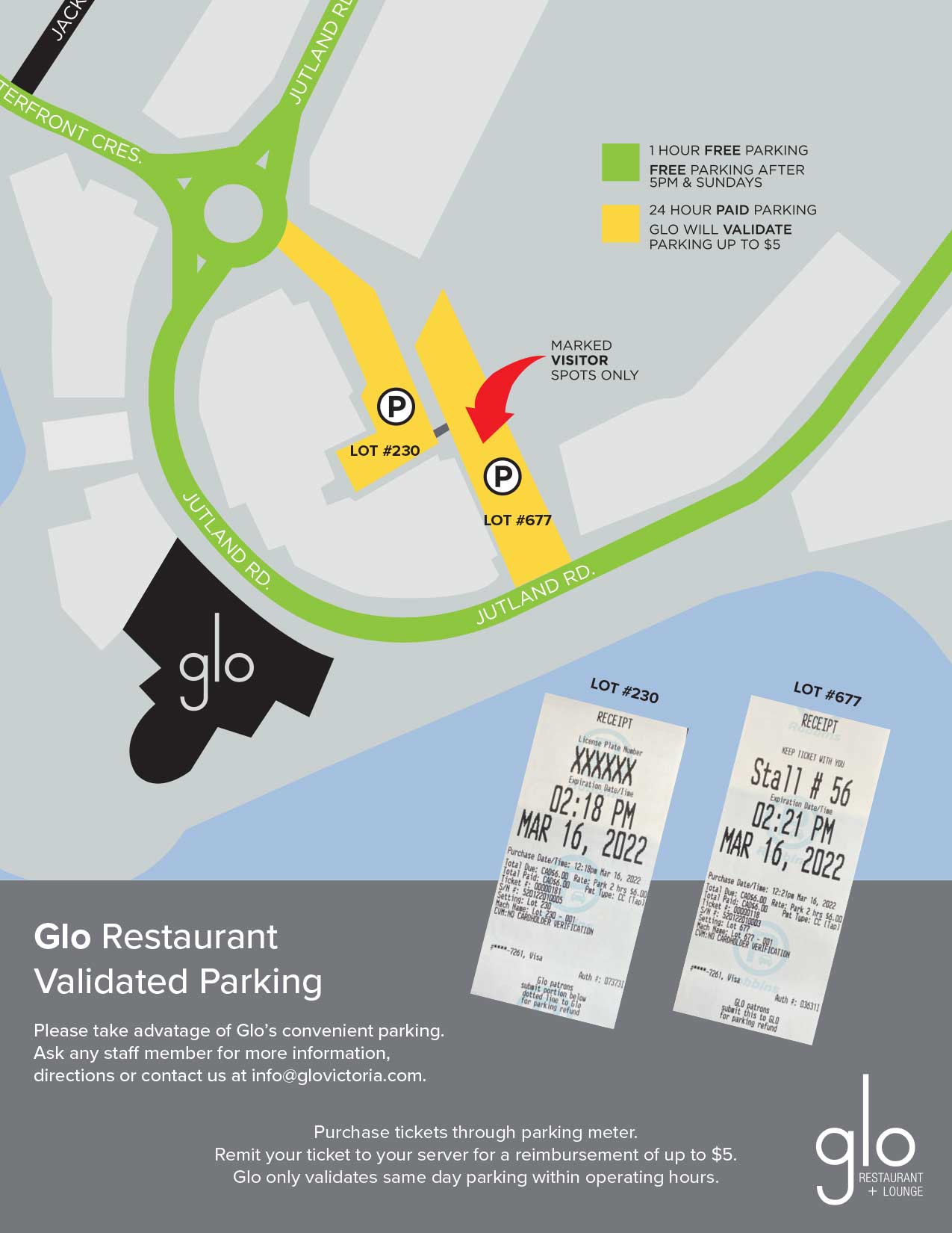 Glo Parking Map